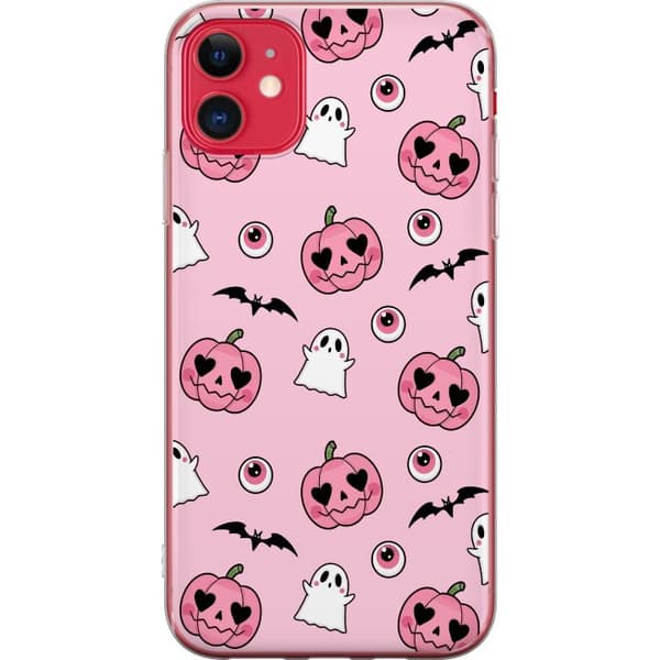 Apple iPhone 11 Gjennomsiktig deksel Halloween Rosa