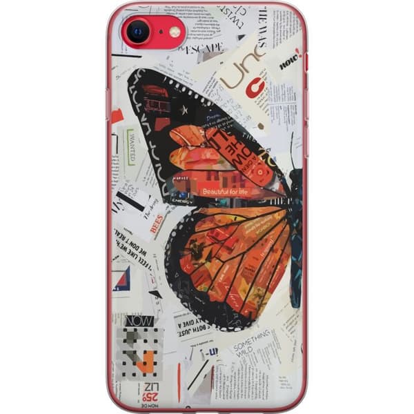 Apple iPhone 8 Gennemsigtig cover Sommerfugl
