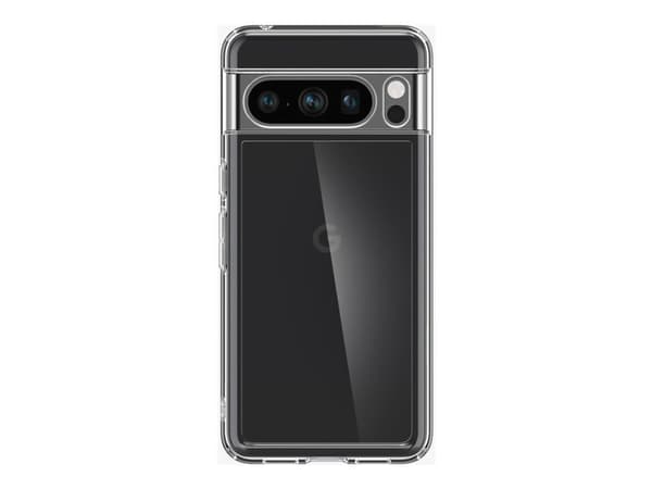 Spigen Ultra Hybrid - bakstycke till mobiltelefon - polykarbonat, termoplastisk polyuretan (TPU) - kristallklart - för Google Pixel 8 Pro