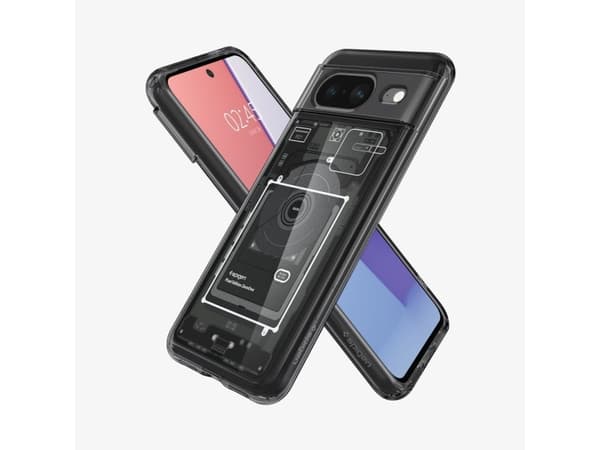 Spigen Ultra Hybrid Zero One, Omslag, Google, Google, 15,7 cm (6.16"), Svart, Grå