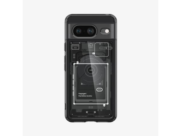 Spigen Ultra Hybrid Zero One, Omslag, Google, Google, 15,7 cm (6.16"), Svart, Grå
