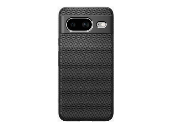 Spigen Liquid Air - Baksidesskydd för mobiltelefon - termoplastisk polyuretan (TPU) - mattsvart - för Google Pixel 8