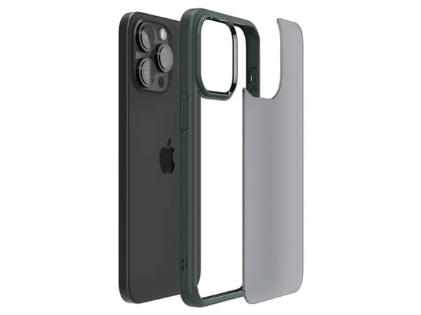 Spigen ACS06569, Omslag, Apple, iPhone 15 Pro Max, 17 cm (6.7"), Grön, Transparent