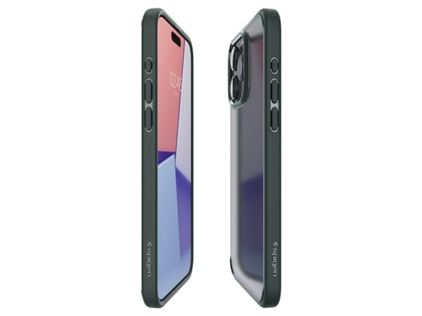 Spigen ACS06569, Omslag, Apple, iPhone 15 Pro Max, 17 cm (6.7"), Grön, Transparent