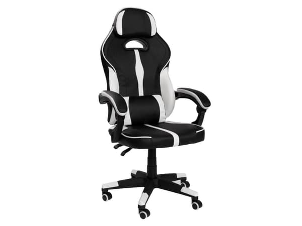 Pelituoli Domoletti GT-GC303, valkoinen/musta