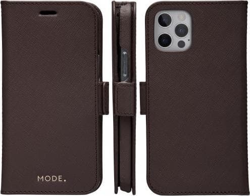 dbramante1928 New York, Lommebok-etui, Apple, iPhone 12/12 Pro, 15,5 cm (6.1"), Sjokolade