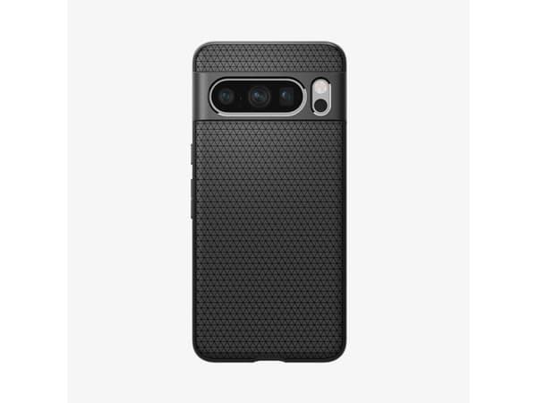 Spigen Liquid Air - Baksidesskydd för mobiltelefon - termoplastisk polyuretan (TPU) - mattsvart - för Google Pixel 8 Pro