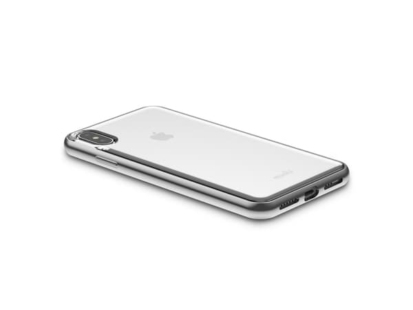 Moshi Vitros, Border, Apple, iPhone XS Max, Sølv, Gjennomsiktig
