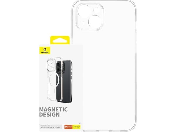 Magnetisk deksel til iPhone 15 Plus Baseus OS-Lucent Series (gjennomsiktig)