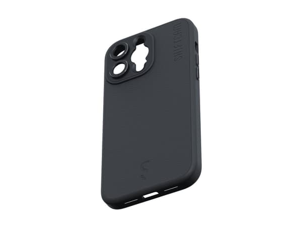 ShiftCam - Baksidedeksel for mobiltelefon - with lens mount - MagSafe-samsvar - veganlær - koksgrå - for Apple iPhone 14 Pro Max