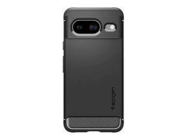 Spigen Rugged Armor - Baksidesskydd för mobiltelefon - termoplastisk polyuretan (TPU) - mattsvart - för Google Pixel 6