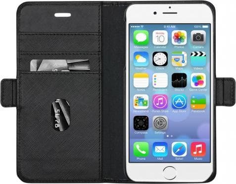 dbramante1928 New York, Lompakkokotelo, Apple, iPhone 8/7/6 Plus, 14 cm (5.5"), Musta