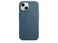 Miniatyrbilde 3 av 3: Apple - Baksidedeksel for mobiltelefon - MagSafe-samsvar - FineWoven - asurblå - for iPhone 15