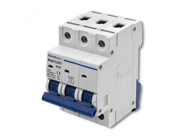 Qoltec B40 overstrømsbryter | sikring | AC | 40A | 3P