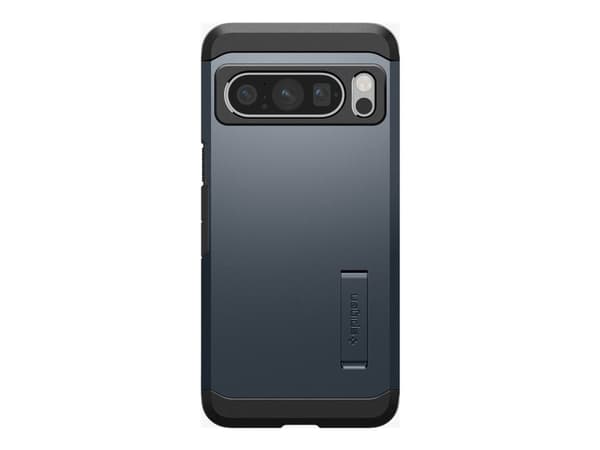 Spigen Tough Armor - Baksidesskydd för mobiltelefon - polykarbonat, termoplastisk polyuretan (TPU), stötskum - metallskiffer - för Google Pixel 8 Pro