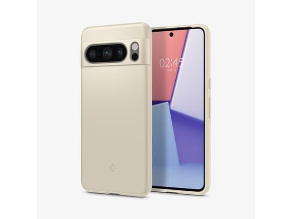 Spigen Thin Fit, skal, Google, Google Pixel 8 Pro, 17 cm (6,7"), Beige