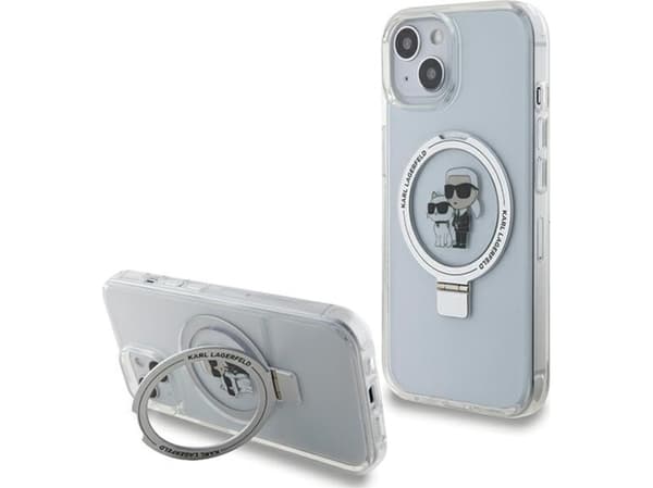 Karl Lagerfeld tapauksessa iPhone 15 6.1" KLHMP15SHMRSKCH telineet HC MAGSAFE RINGSTAND KC MAGSAFE RINGSTAND KC