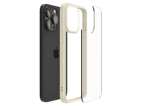 Spigen ACS06571, Omslag, Apple, iPhone 15 Pro Max, 17 cm (6.7"), Beige