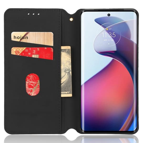 För Motorola Edge 30 Fusion 5G Plånboksfodral korthållare Fodral