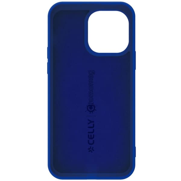 Celly Cromomag Soft rubber case MagSafe iPhone 15 Pro Blå