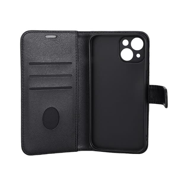 RADICOVER Flipcov Anti Radiation RFID 3 card MagS iPhone 15 Black PU