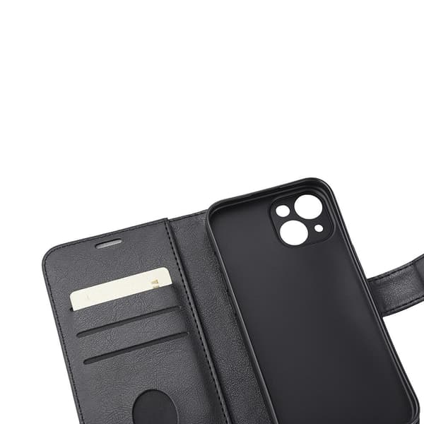 RADICOVER Flipcov Anti Radiation RFID 3 card MagS iPhone 15 Black PU