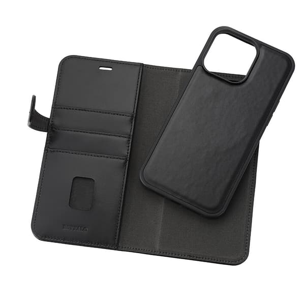 Buffalo Wallet 2-i-1 3 Kort MagSeries Sort - iPhone 15 Pro Max
