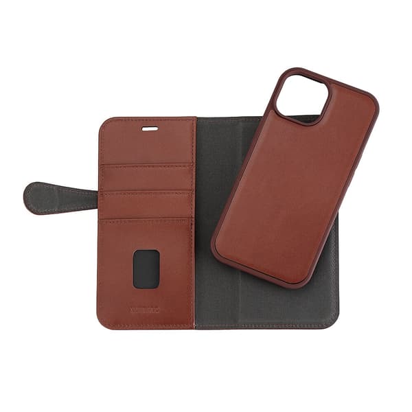 Buffalo Mobildekseel 2-i-1 3 Kort MagSeries Brun  - iPhone 15