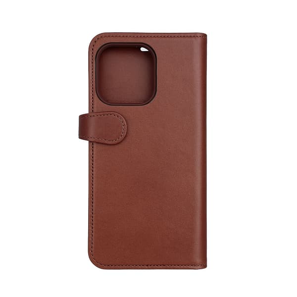 Buffalo Mobildeksel 2-i-1 3 Kort MagSeries Brun - iPhone 15 Pro Max
