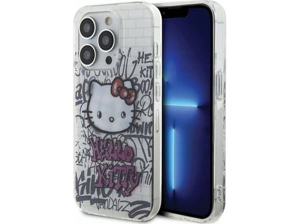 Sourcing Hello Kitty HKHCP15LHDGPHT iPhone 15 Pro 6.1" white/white hardcase IML Kitty On Bricks Graffiti
