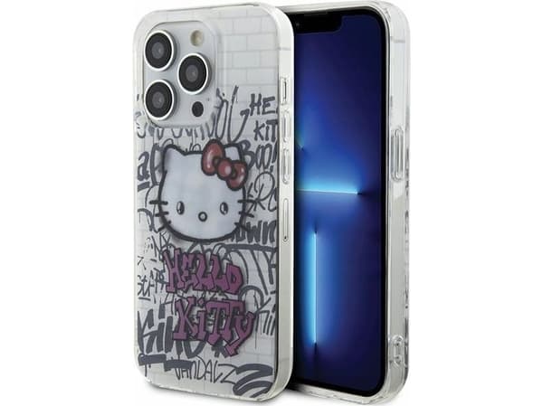 Sourcing Hello Kitty HKHCP14LHDGPHT iPhone 14 Pro 6.1" white/white hardcase IML Kitty On Bricks Graffiti