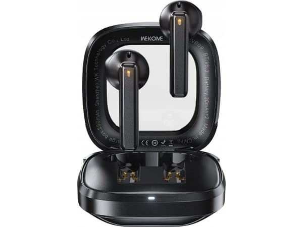 WEKOME VB09 Cyerin Series - V5.3 TWS langattomat Bluetooth-kuulokkeet latauskotelolla (musta)
