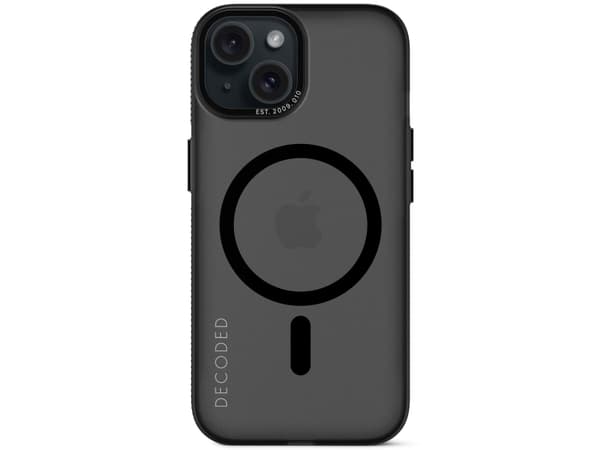 Decoded D24IPO15BCT2FK, Etui, Apple, iPhone 15, 15,5 cm (6.1"), Sort, Gjennomsiktig