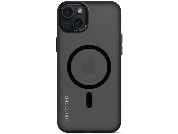Decoded D24IPO15PLBCT2FK, Omslag, Apple, iPhone 15 Plus, 17 cm (6.7"), Svart, Transparent
