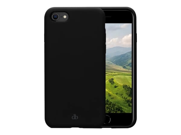 dbramante1928 Costa Rica - Baksidedeksel for mobiltelefon - MagSafe-samsvar - silikon, resirkulert plast - nattsvart - for Apple iPhone 7, 8, SE (2nd