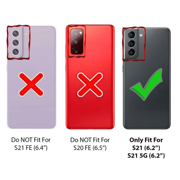 Samsung Galaxy S21 - Card Cover / Beskyttelse Transparent