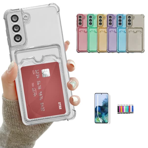Samsung Galaxy S21 5G - Skal / Skydd / Kortfack Grey