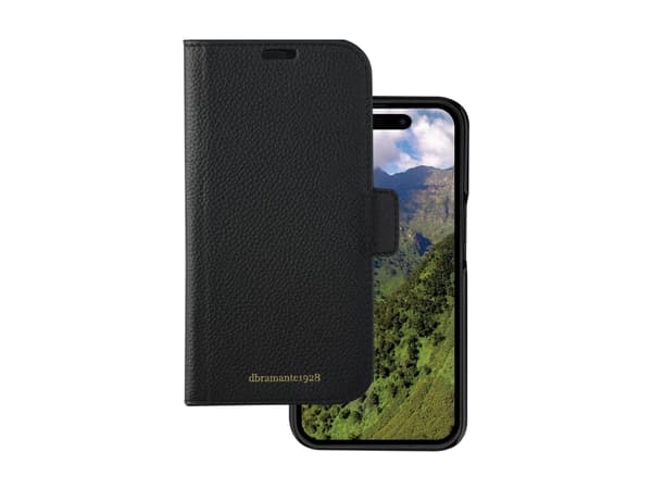 dbramante1928 New York, Folio-kotelo, Apple, iPhone 15 Pro, Musta