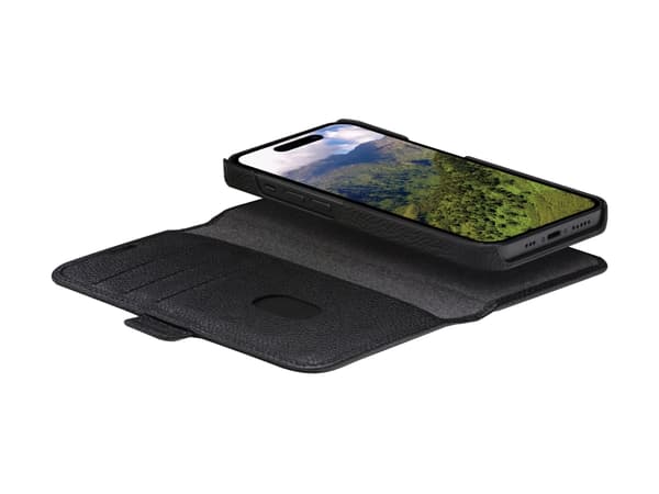 dbramante1928 New York, Folio-kotelo, Apple, iPhone 15 Pro, Musta