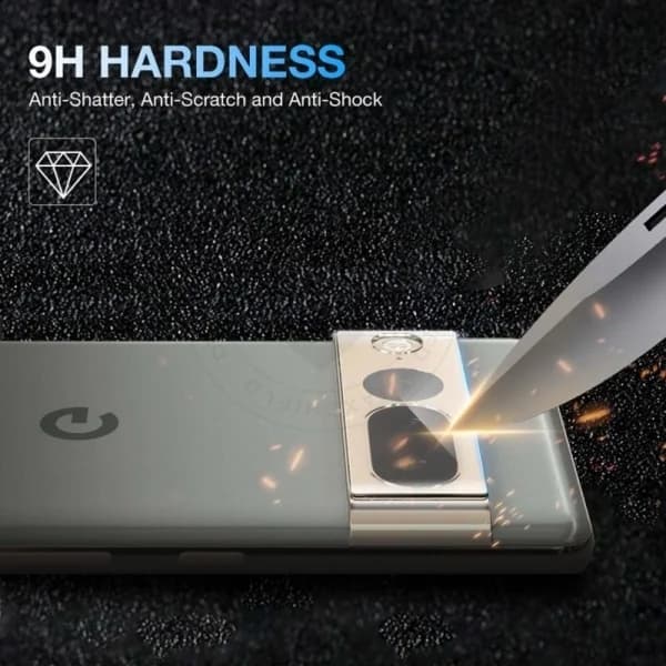 2-Pack Google Pixel 8 Pro Kamera Linsskydd Härdat Glas 0,2mm