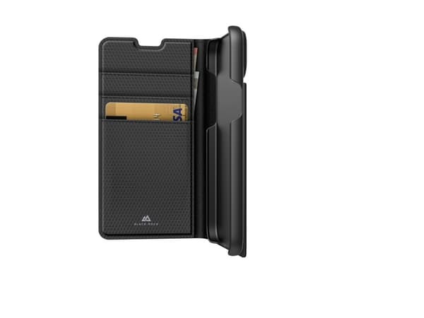 Black Rock The Classic, Lompakkokotelo, Apple, iPhone 15 Plus, 17 cm (6.7"), Musta