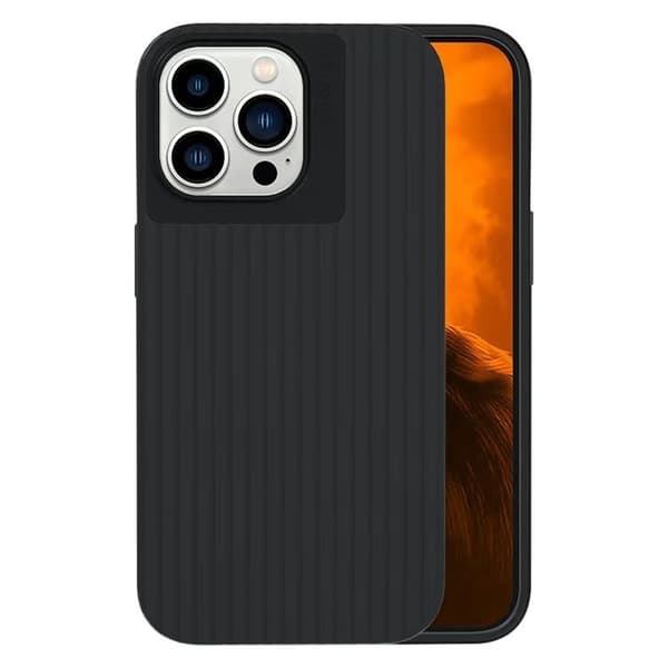 iPhone 14 Mobilskal Aurora Stripes - Svart
