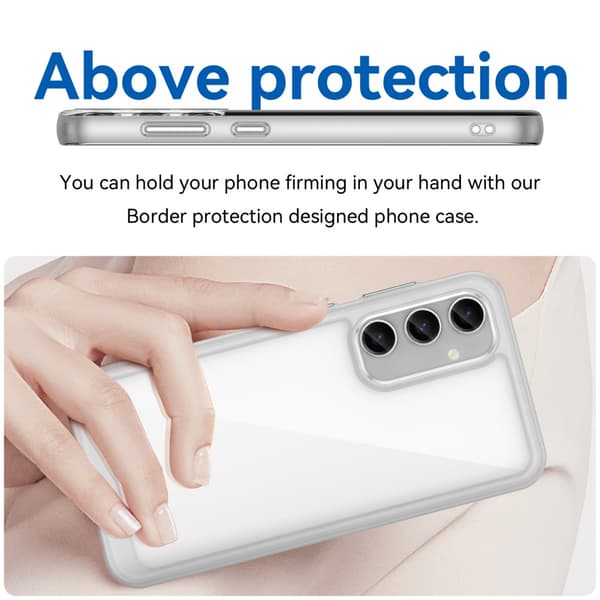 Hybrid Edge Case Samsung Galaxy S23 FE Transparent