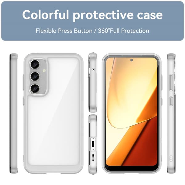 Hybrid Edge Case Samsung Galaxy S23 FE Transparent