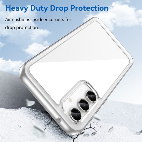 Hybrid Edge Case Samsung Galaxy S23 FE Transparent
