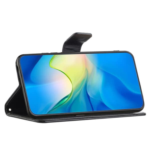 Läderfodral Fjärilar Samsung Galaxy S23 FE Svart