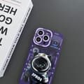Miniatyrbild 3 av 6: TPU telefonfodral Skal för iPhone 15 Pro Fodral Katt - Lila