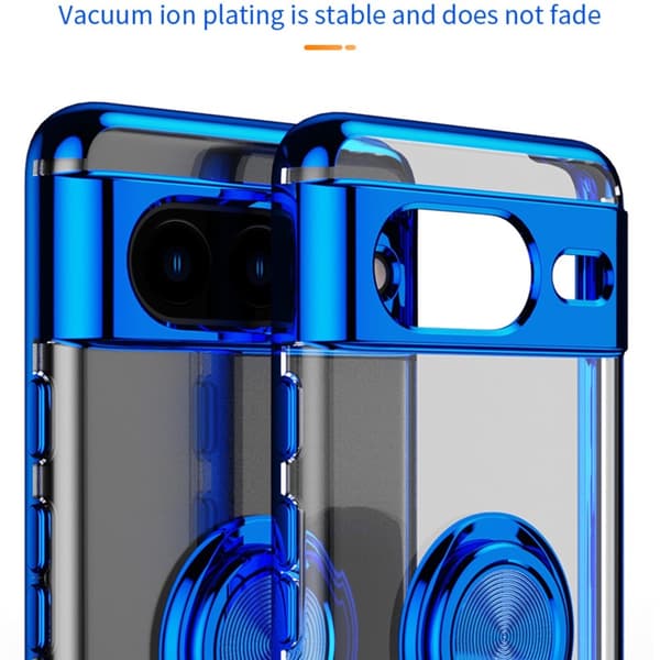 For Pixel 8-deksel Fingerring TPU