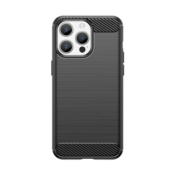 TPU-kotelo iPhone 15 Pro Maxille, musta