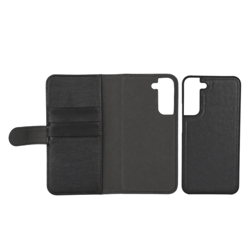 Essentials Samsung Galaxy S22+ PU-lommebok, avtakbar, 3 kort, svart